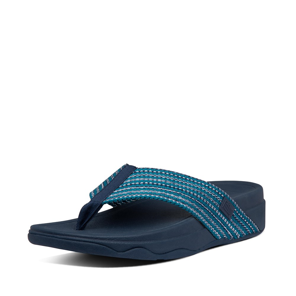 Fitflop Womens Sandals - Surfa Toe-post - Blue - 582-ESLTAP